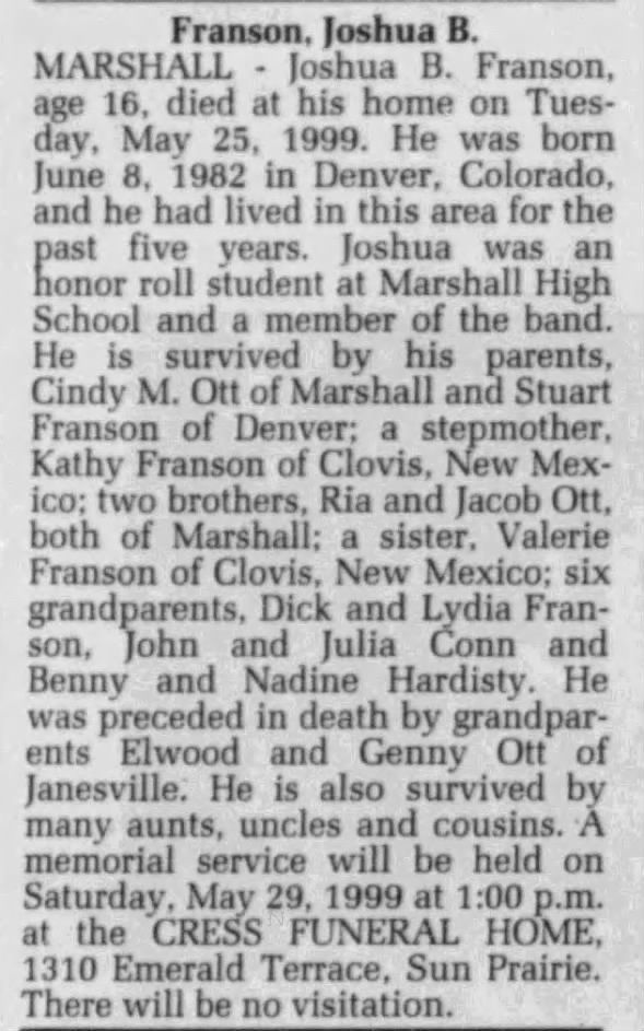 Clipping from Wisconsin State Journal